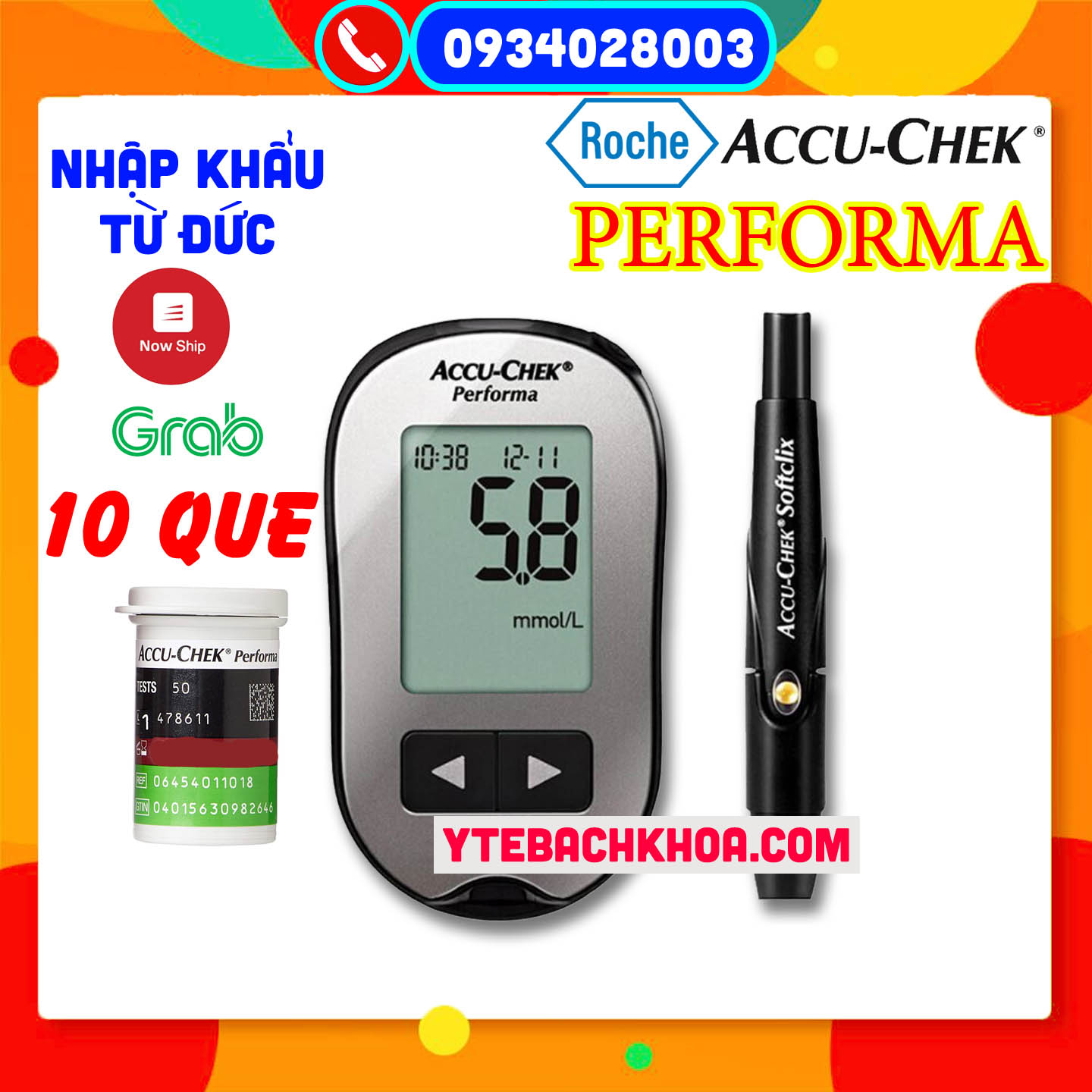 Máy đo đường huyết Accu-Chek Performa ĐÃ NGỪNG SẢN XUẤT